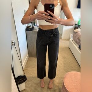 AGOLDE | Criss Cross high-rise straight jeans